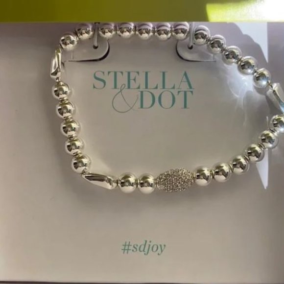 Stella & Dot - Ulani Stretch bracelet, silver - Picture 2 of 3